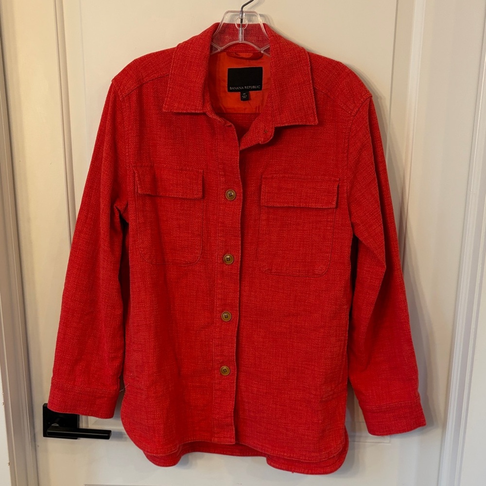 Banana Republic Red Utility Jacket